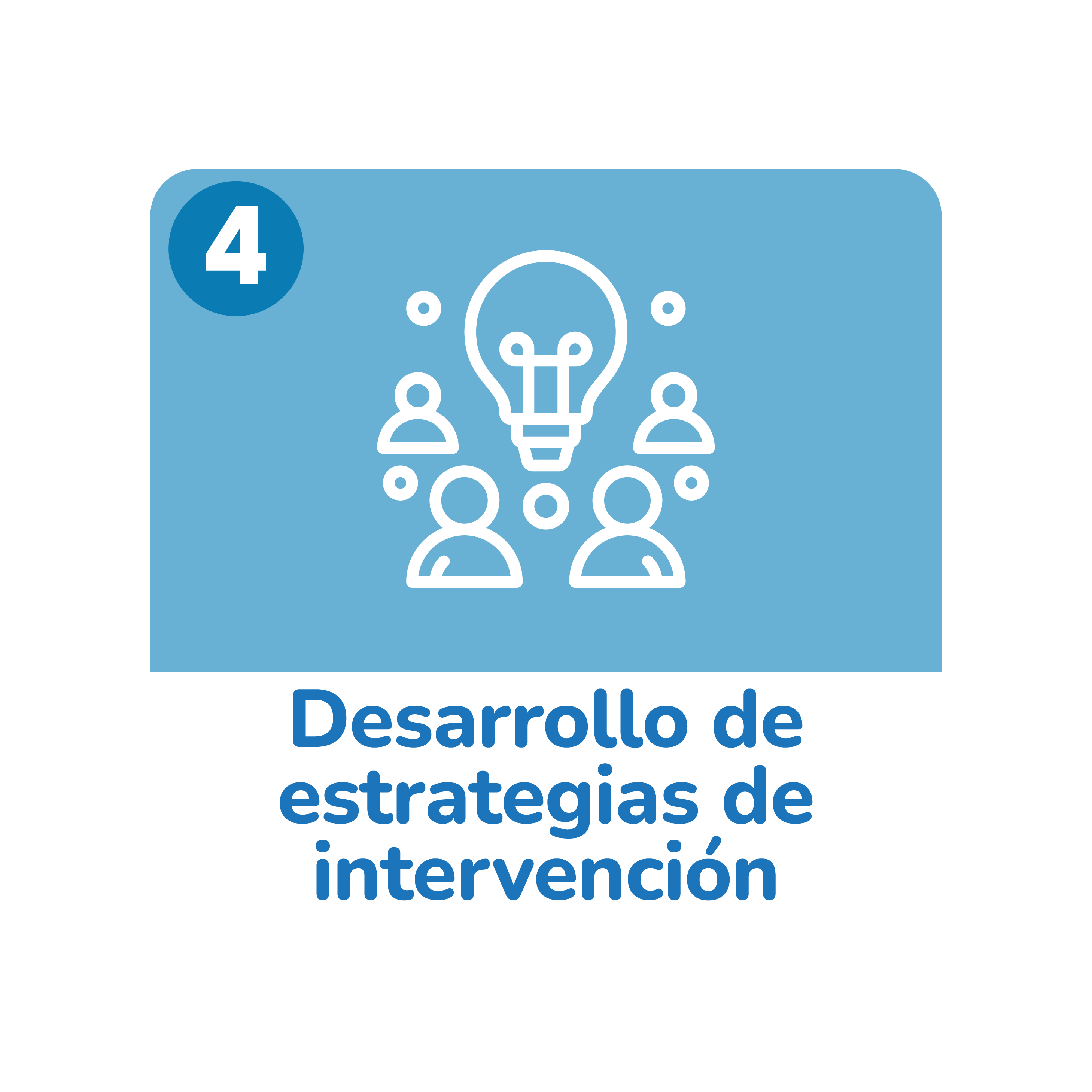 Desarrollo de estrategias de intervención